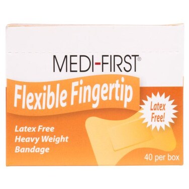 Medique Products 61578 Woven Extra Heavy Weight Latex Free Fingertip Bandages 40 Per Box natural 2 x 134