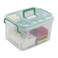 Bringer 1 Pack Clear Plastic Family First Aid Box Medicine Storage Box