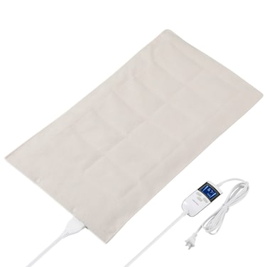 Boncare Weighted Heating Pad XXL Size for NeckShouldersBack Pain Relief with 4 Temperature Settings 90 Mins AutoOff Super Soft Velvet Hot Heat Pad NavyBlue 29x275