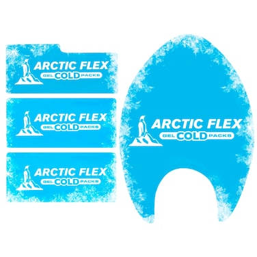 Arctic Flex Gel Replacement Packs  Gel Ice Packs Reusable for Full Head Ice Brace  Hot  Cold Gel Pack for Injuries Pain Relief Swelling  Flexible Therapy Compression Wrap  Athletic Women Men
