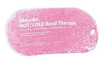 MUELLER32561 Pink Beaded Hot  Cold Pack Therapy Bag Microwavable Freezer Safe