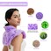Microwavable Heating Pad for Neck and Shoulders Extra Large Weighted Heated Neck Wrap Microwave with Moist Heat Reusable