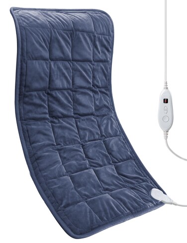 Weighted Heating Pad 17x 33 XXXL Electric Heating Pad for Back Pain Relief 5LBS with 6 Heat Settings 2H AutoOff Heat Pad for Shoulder Arms Legs Cramps Washable