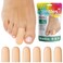 ZenToes6 Pack Gel Toe Cap and Protector  Cushions and Protects to Provide Relief from Missing or Ingrown Toenails Corns Blisters Hammer Toes Small Beige