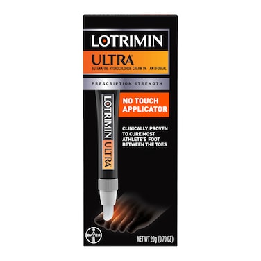 LotriminUltra with No Touch Applicator1 Week Athletes Foot Treatment Cream Prescription Strength Butenafine Hydrochloride 1Cures Most Athletes Foot Between ToesAntifungal07 oz 20 Grams