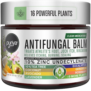 Puriya Tea Tree Oil Antifungal Cream PlantPowered Athletes Foot Cream Treatment Jock Itch Cream Extra Strength Ringworm Treatment for Humans Anti Fungal Cream for Itchy Skin Relief