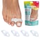 ZenToes Toe Spacers Bunion Corrector for Women and Men Big Toe Straightener Double Loop Gel Splint Separator for Correct Alignment of Overlapping Toes