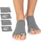 Arch Support Brace for Flat Feet with Gel Pad Inside  2 Pairs  Plantar Fasciitis Support Brace  Compression Arch Sleeves for Women Men  Foot Pain Relief for Planter Fasciitis Arch Pain Gray