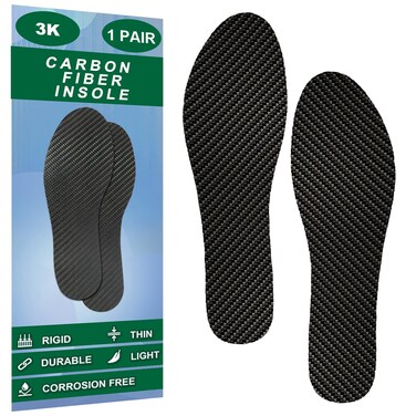Carbon Fiber Insoles Rigid Carbon Fiber Shoe Insert 1Pair for Pain Relief  Injury Turf Toe Foot Fractures Hallux Rigidus and Limitus for Hiking Running 964245mmMens 885Womens 995