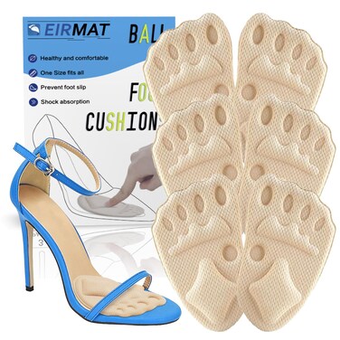 EIRMATMetatarsal Pads Women Ball of Foot Cushions for Women High Heel Comfort Pads Heel Cushion for High Heels Anti Slip Foot Pads for Balls of Feet for Pain Relief Shoe Pads for High Heels3 Pairs