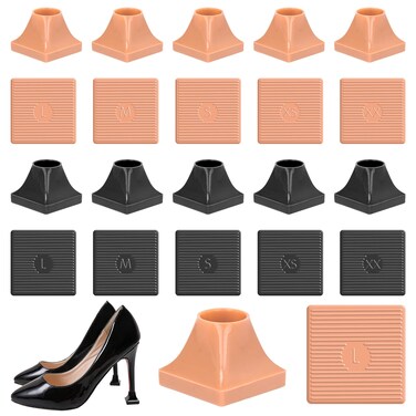 High Heel Protective Heel Caps 10 Pairs Heel Tip Covers 5 Sizes High Heel Stoppers Heel Covers Protectors for Heel Walking on Grass Soft Mud Gravel