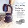 TulisSo Soft Heavy Duty Gel Heel Cups Relief for Plantar Fasciitis Heel Pain and Shock Absorption Large