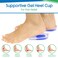 ViveSole Gel Heel Cups for Pain Plantar Fasciitis Pair  Silicone Insert Pads for Relief Heel Spurs Shoes Achilles Treatment  Foot Comfort Support Protectors for Women Men