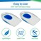 ViveSole Gel Heel Cups for Pain Plantar Fasciitis Pair  Silicone Insert Pads for Relief Heel Spurs Shoes Achilles Treatment  Foot Comfort Support Protectors for Women Men