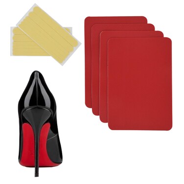 Shoe Sole Protector for Womens HighHeelsself Adhesive Silicone NonSlip Shoes Cover Bottoms Shoes Heels Boots ReplacementShoe Sole Protector Rubber Shoe Sole for Bottom of Women Men Red