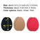UNIKSTEPUnikstep 8 Pairs 16 Pieces Shoe Sole Anti Slip Pads Non Skid Self Adhesive Rubber Grips Shoe Bottom and Heel Protectors Red