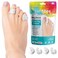 ZenToesSmall Toe Spacers  Tailors Bunion Corrector for Women and Men Pinky Toe Separators Hammer Toe Straightener for Curled Toes Bunionette Spreader Gel Splint for Pain Relief  4 Count White