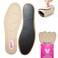 2 Pairs Premium Leather Insole Comfortable Shoe Pads Mens or Womens Breathable Shock Absorber Insoles EU 37382 Pair