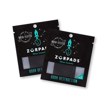 Zorpads Odor Eliminating Shoe Inserts Two Pairs  As Seen on Shark Tank