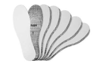 Kaps Alu Super Thermal and Insulating Insole Inserts for Shoes Boots 6 Pairs of Cut to Fit Winter Shoe Insoles for Adults Unisex Warm and Comfy 6 Pair Pack