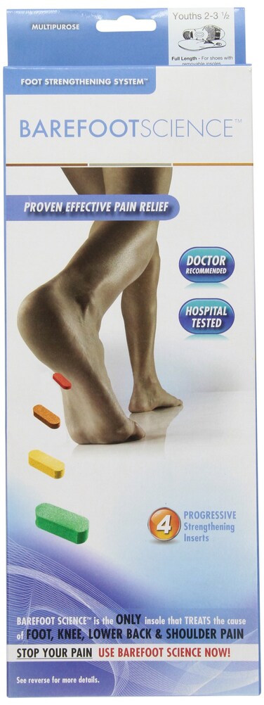 BAREFOOT SCIENCEBarefoot Science 4 Step Multi Purpose Insoles Full Length Size XXS