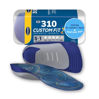 Dr Scholls Custom Fit Orthotics 34 Length Inserts CF 310 5in1 AllDay Pain Relief for Feet Lower Back Knees Heel  Plantar Fasciitis Arch Support Shoe Insoles for Men Women FSA HSA Eligible