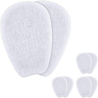 3 Pair White Soft SelfAdhesive Shoe Inserts  Felt Tongue Pads for Shoes Shoe Insoles