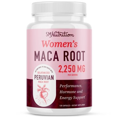 Organic Maca Root Capsules for Women  Peruvian Maca 2250MG Extra Strength  Red Black  Yellow Maca Pills with Black Pepper  Herbal Supplement to Support Energy Hormone Balance Menopause  Cycles
