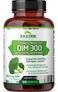 ZazzeeExtra Strength DIM 300 10 mg BioPerine and 300 mg DIM per Capsule 100 Vegan Capsules 3 Month Supply Plus Pure Organic Broccoli Extract 100 Vegetarian AllNatural and NonGMO