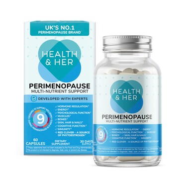Health  Her Peri Menopause Supplements for Women  60 Count Perimenopause Supplements  Hormone Balance  Pre Menopause Relief with Red Clover  Ashwagandha  Vegan NonGMO  Digital App Support
