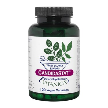 Vitanica Candidastat Yeast Balance Supplement and Support Vegan 120 Capsules