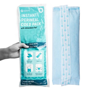 ICEWRAPS Instant Postpartum Pads for Women After Birth  Perineal Ice Packs for Postpartum Care  12 Individually Wrapped for Your Postpartum Essentials Kit