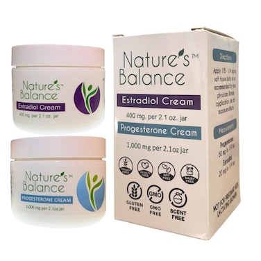 Natures Balance  NonGMO BioIdentical Estrogen and Progesterone Cream  Free from Petrochemicals Preservatives Soy Artificial Fragrances  Made in The USA  Vegan Friendly 42 Ounce