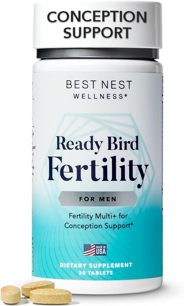 Best Nest WellnessMens Fertility Supplement Mens Prenatal Vitamins Conception for Him Prenatal Multivitamins Pre Pregnancy Male Fertility Supplements  Methylfolate Magnesium Zinc  More 30 Ct