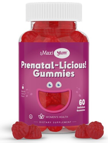 Organic Prenatal Gummies for Women  The Sweet Way to Nurture Your Tomorrow  Kosher Cherry Flavored Pre Natal Gummy  Prenatal Vitamins for Women with Folic Acid and Iron for Fetal Development 60