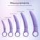 5 Pack Silicone Pelvic Floor Muscle Dilator Trainer SetPelvic Wand Massager for WomenPelvic Floor Strengthening Device  Purple with Storage Bag