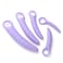 5 Pack Silicone Pelvic Floor Muscle Dilator Trainer SetPelvic Wand Massager for WomenPelvic Floor Strengthening Device  Purple with Storage Bag