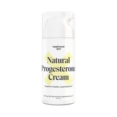 Natural Progesterone Cream for Women  Micronized Bioidentical Progesterone Cream from Wild Yam for Menopause Relief  Optimal Balance 34 oz  500mg Progesteroneoz