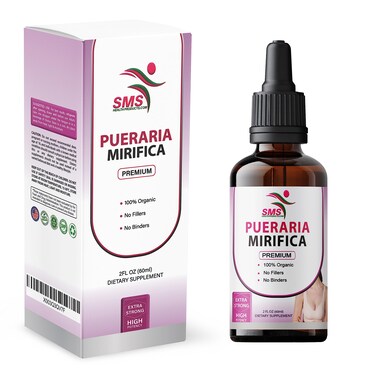 Pueraria Mirifica Drops  Premium Grade  Herbal Liquid Extract  NonGMO Organic Vegan Alcohol Free Tincture  2 Fl Oz 60ml