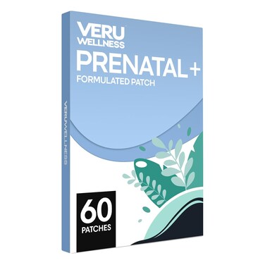 Veru WellnessPrenatal Plus Daily  Essential Multi Prenatal Folate Calcium Magnesium  Self Adhesive Patch 60 Patch