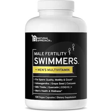 Swimmers  Fertility Support for Men  Optimal Sperm Count  Motility  Male Fertility Blend  Prenatal  Multivitamin to Support Healthy Conception  Premium Mens Health Supplement  120 Capsules
