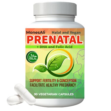 Prenatal Vitamins for Women Prenatal Vitamins with DHA and Folic Acid Vegan Prenatal Gelatin Free Prenatal Vitamins Halal Prenatal Vitamins