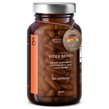 Vitex Berry  Premium Chasteberry 41 Extract Vitex Agnus Castus  Menopause  PMS Support  Hormone Balance for Women  180 Capsules  6 Month Supply  Made in Germany