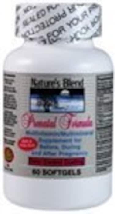Natures BlendPrenatal and Iron with Added DHA and Folic Acid 60 Softgels