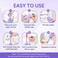 Portable Peri Bottle for Postpartum  Perineal Care EasyHome Handheld Bidet Perfect for Personal Hygiene Cleaning  Travel Friendly  380ml Leakproof  Convenient Design  EPB01 Purple