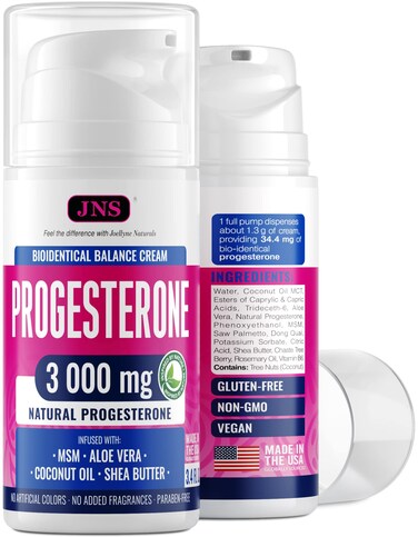 Progesterone Cream Bioidentical for Menopause Relief 3000 mg  Made in USA  BioIdentical Progesterone Cream for Women  SoyFree  NonGMO