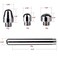 Shower Douche Kit  3 Heads Shower Douche Cleansing SystemRegulator and 59inch Hose