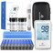 Blood Glucose Monitor Kit with 100 Blood Sugar Test Strips  Lancets Glucometer Lancing Device Travel Case Diabetic Home Testing Kit