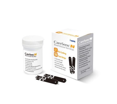 CareSens N Blood Glucose Test Strips 50 ct  Only for CareSens N Family Meter Kits