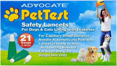 Pet Supplies Safety Lancets For Diabetes Testing Dogs Cats 21 Gauge by Advocate Pet Test 100 Count Diabetic Monitoring Blood Dog Cats Lancets Easy Pricker for Testing for Blood Glucose Diabetic Pets